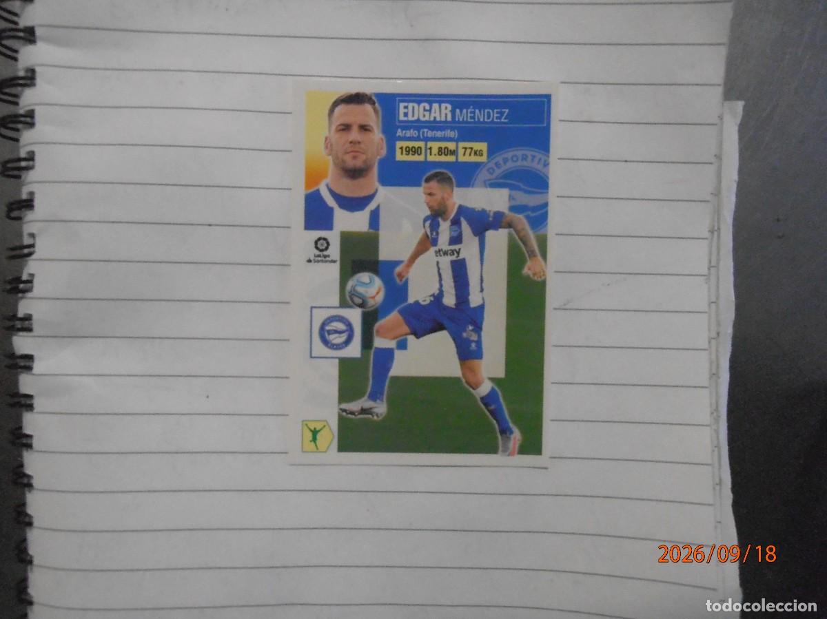 Cromos de f&uacute;tbol: Edgar Mendez - Alaves- Coloca 16 A 2020-21