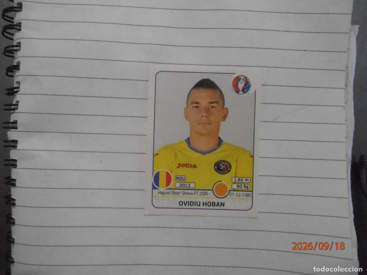 Cromos de f&uacute;tbol: Ovidiij hoban 58 - Rumania - Francia 201