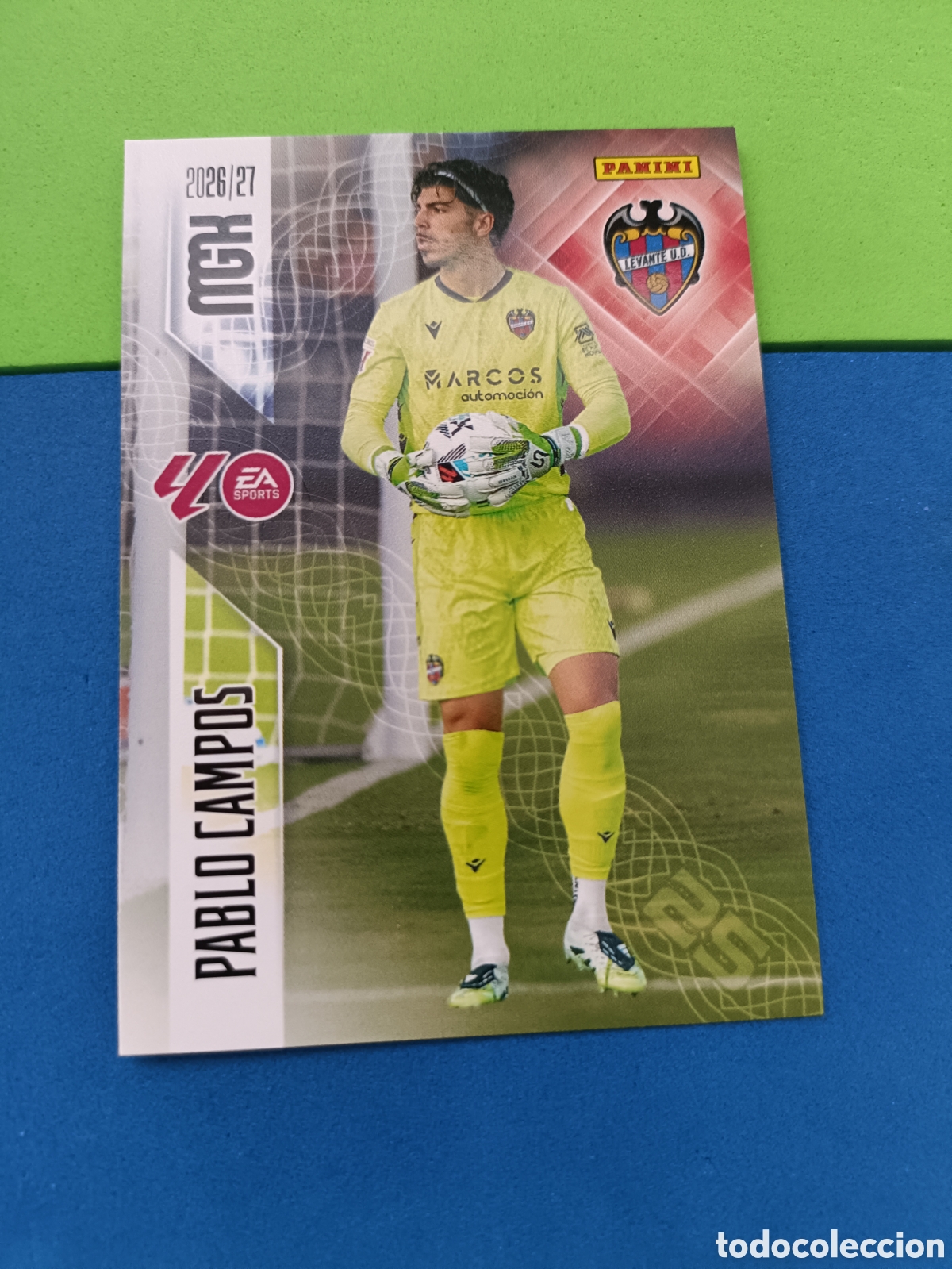 Cromos de f&uacute;tbol: PANINI 2026 2027 MGK MEGACRACKS 25 Aniversario - Levante 201 Pablo Campos