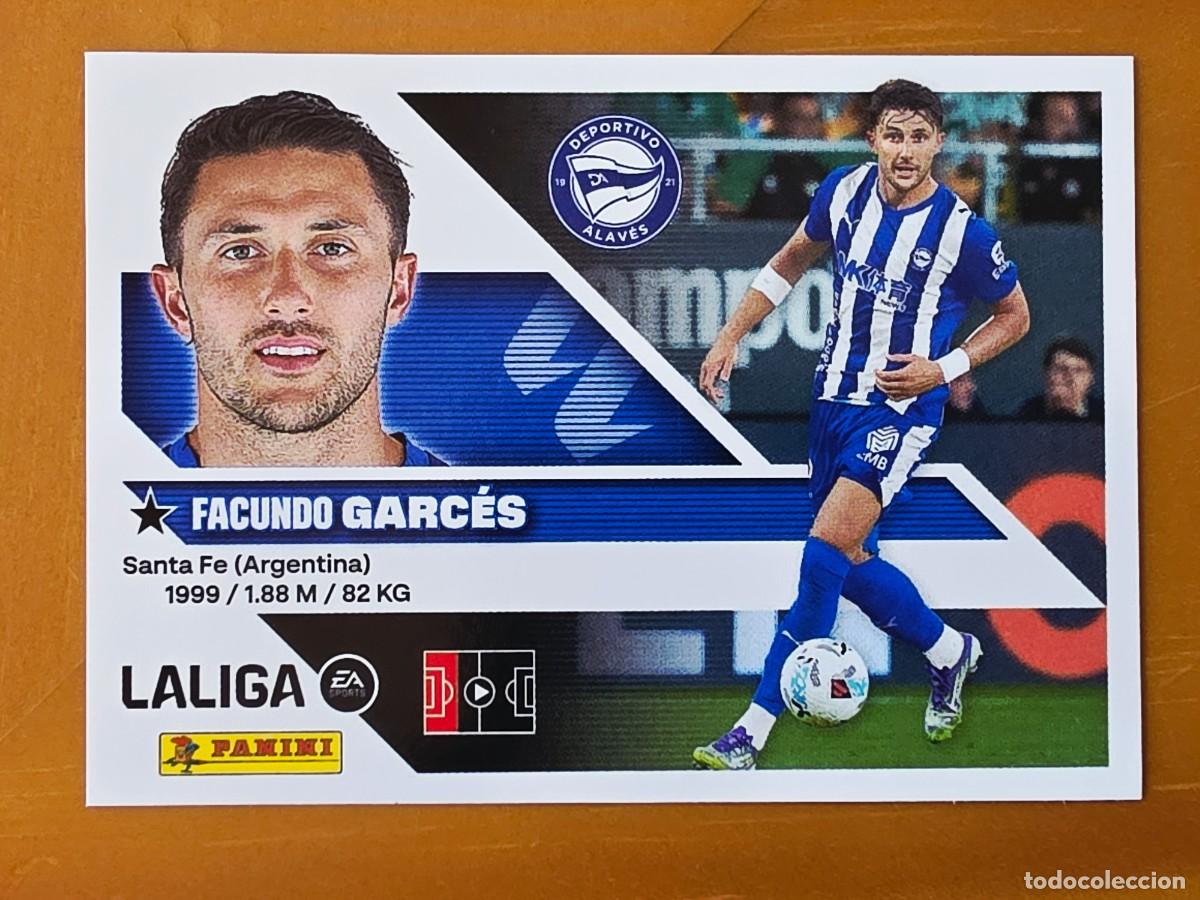 Cromos de f&uacute;tbol: 8 BIS Facundo Garc&eacute;s, Deportivo Alav&eacute;s, Coloca, Panini Ediciones Liga Este 2026 2027 26 27