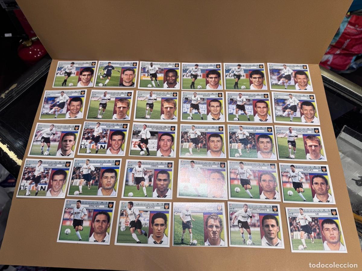 Cromos de f&uacute;tbol: VALENCIA LOTE DE CROMOS F&Uacute;TBOL LIGA 2001-2002 EDIC. ESTE -NUNCA PEGADOS / COMPRA MIN&Iacute;MA 5 &euro;