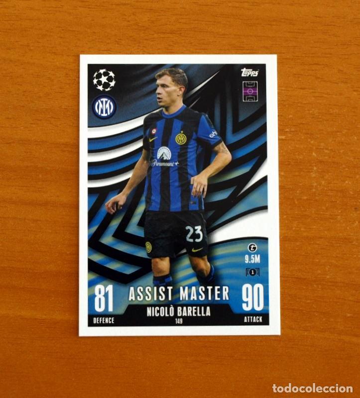 Cromos de f&uacute;tbol: Inter de Milan -N&ordm; 149 Nicol&ograve; Barella -Assist Master-Topps Match Attax Trading Card Game-2023-2024
