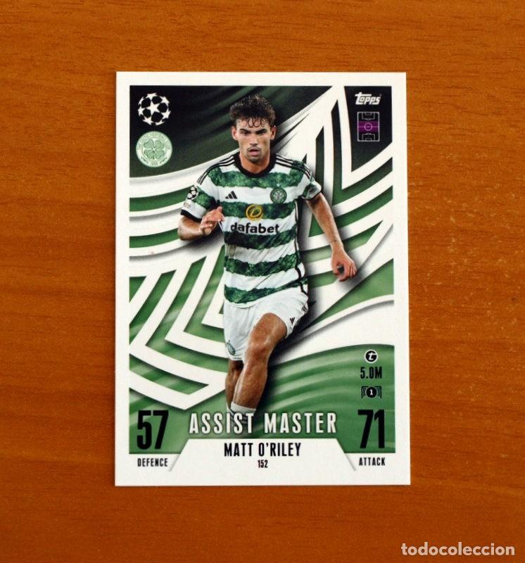 Cartes &agrave; collectionner de Football: Celtic FC -N&ordm; 152 Matt O'Riley -Assist Master-Topps Match Attax Trading Card Game-2023-2024