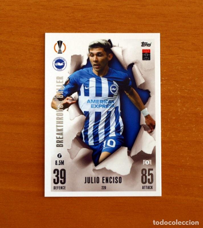 Cromos de f&uacute;tbol: Brighton Hove Albion-N&ordm; 220 Enciso-Breakthrough Baller-Topps Match Attax Trading Card Game-2023-2024