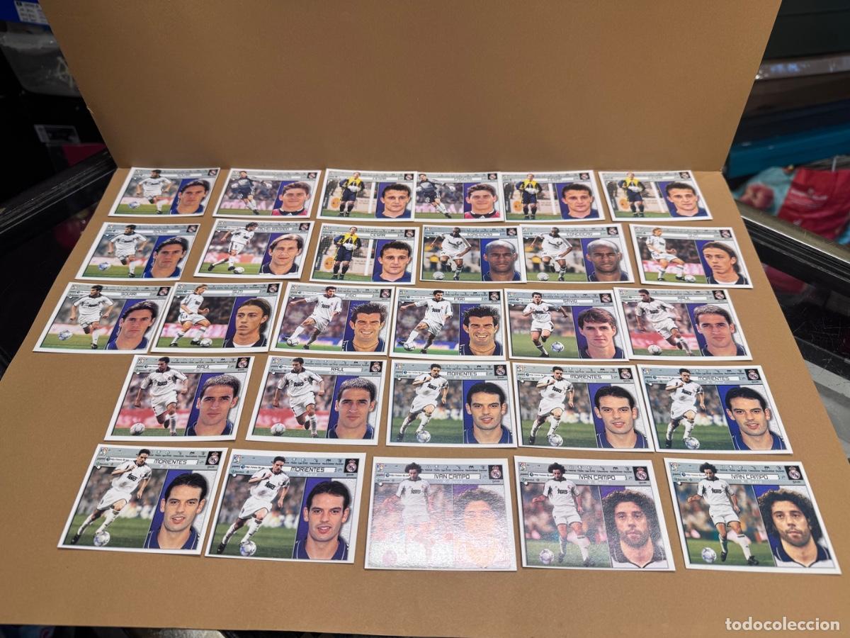 Cromos de f&uacute;tbol: R. MADRID LOTE DE CROMOS F&Uacute;TBOL LIGA 2001-2002 EDIC. ESTE -NUNCA PEGADOS / COMPRA MIN&Iacute;MA 5 &euro;