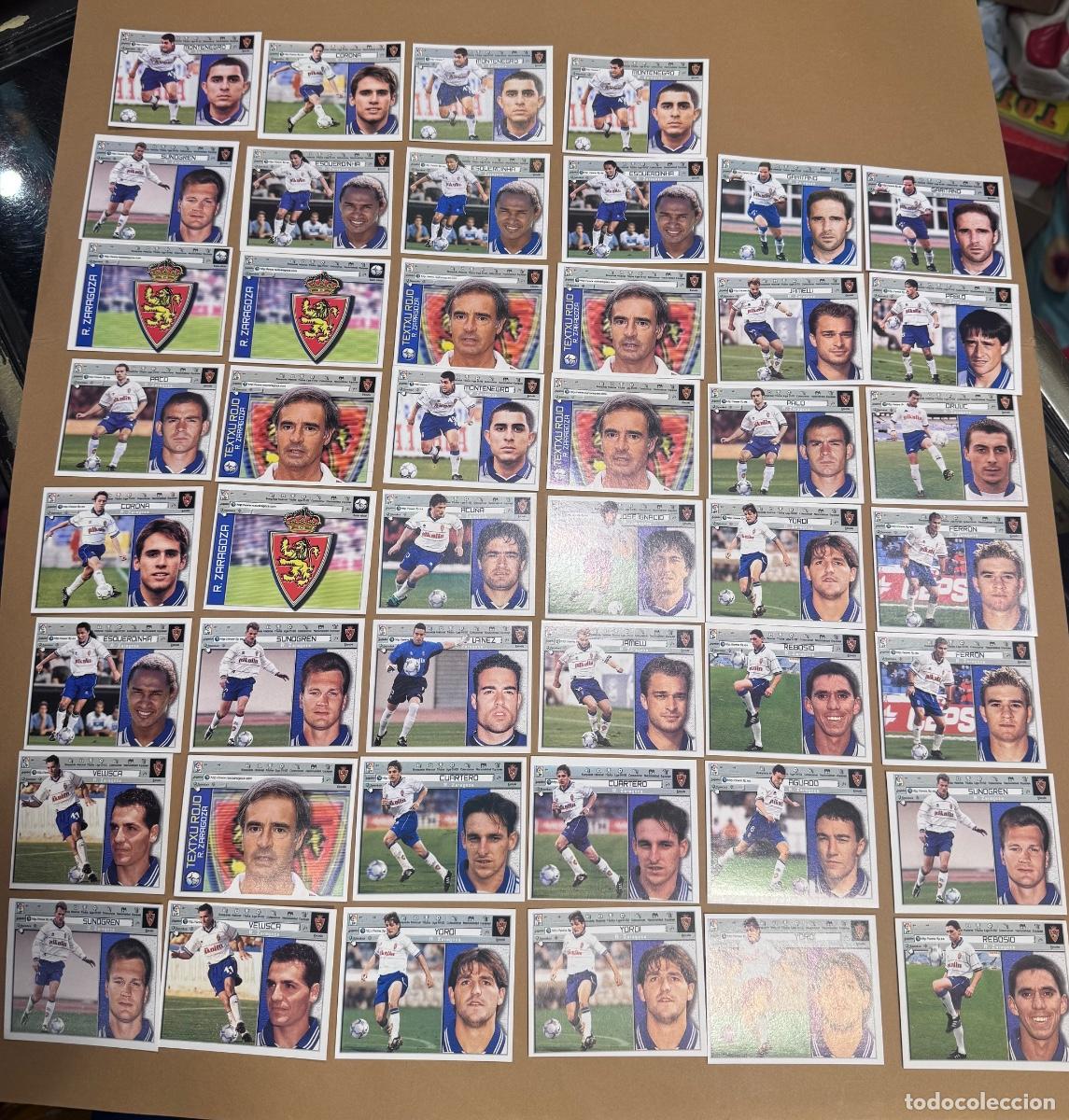 Cromos de f&uacute;tbol: R. ZARAGOZA LOTE DE CROMOS F&Uacute;TBOL LIGA 2001-2002 EDIC. ESTE -NUNCA PEGADOS / COMPRA MIN&Iacute;MA 5 &euro;