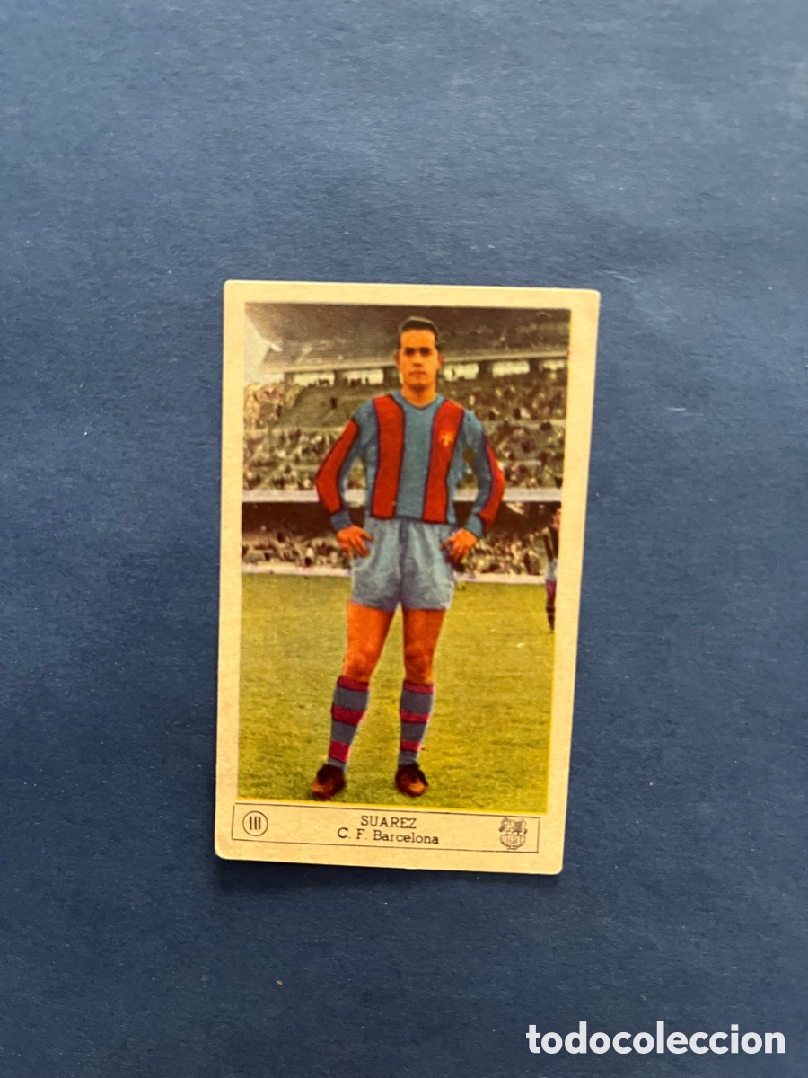 Cromos de f&uacute;tbol: Su&aacute;rez ( F.C. Barcelona) Ferca 1959-60 ( recuperado )