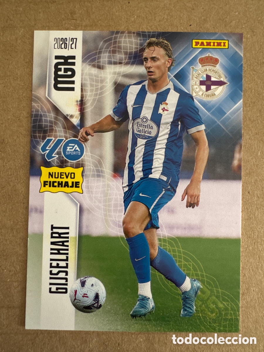 Cromos de f&uacute;tbol: # 463 Gijselhart Deportivo Coru&ntilde;a Megacracks 26 27 2026 2027 Nuevo Fichaje 2 Segunda 2a 2&ordf; Edici&oacute;n