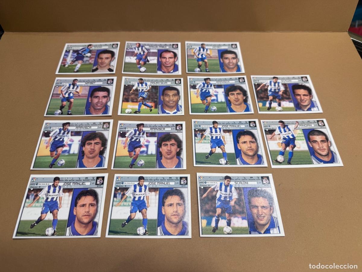 Cromos de f&uacute;tbol: R.C.D. LA CORU&Ntilde;A LOTE DE CROMOS F&Uacute;TBOL LIGA 2001-2002 EDIC. ESTE -NUNCA PEGADOS / COMPRA MIN&Iacute;MA 5 &euro;