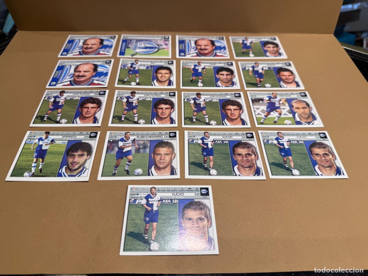 Cromos de f&uacute;tbol: D. ALAVES LOTE DE CROMOS F&Uacute;TBOL LIGA 2001-2002 EDIC. ESTE -NUNCA PEGADOS / COMPRA MIN&Iacute;MA 5 &euro;