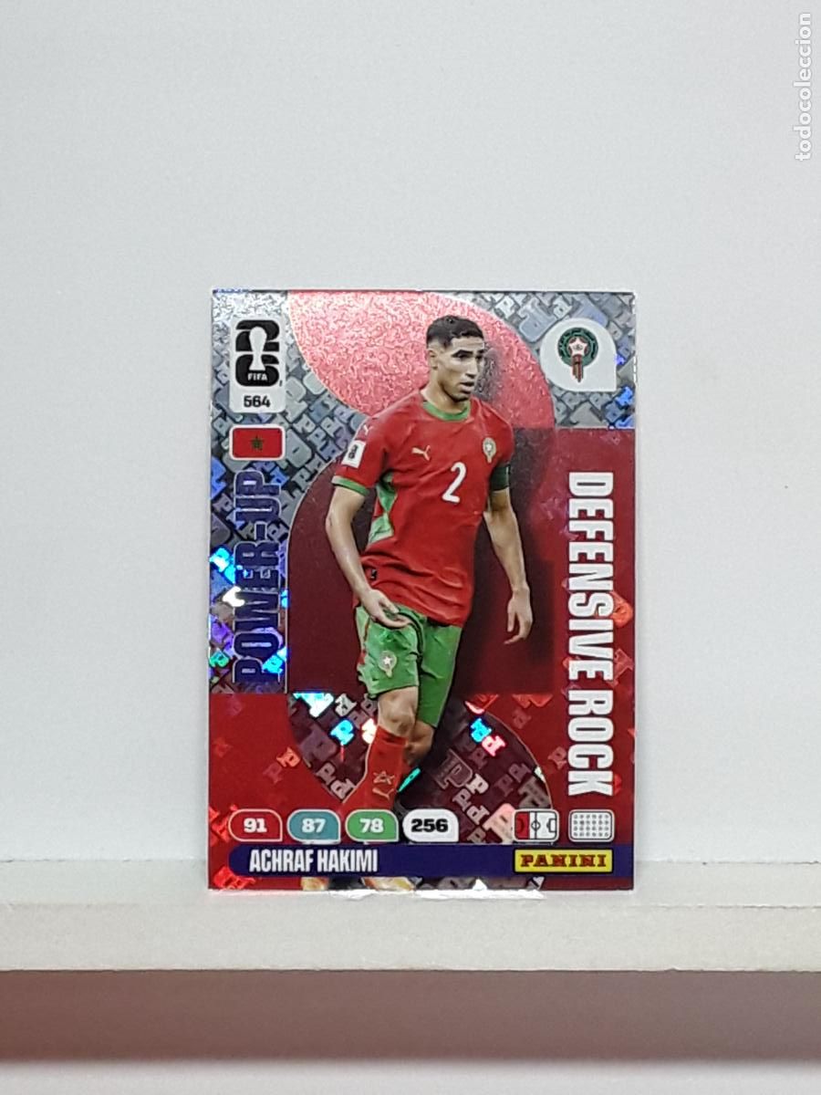 Cromos de f&uacute;tbol: ADRENALYN MUNDIAL 2026 WORLD CUP 26 ALBUM PANINI N 564 MARRUECOS POWER DEFENSIVE ACHRAF HAKIMI