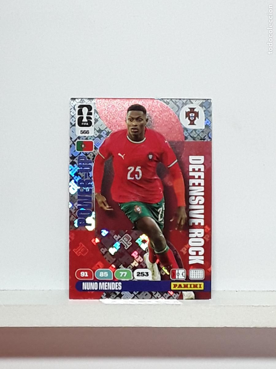 Figurine di Calcio: ADRENALYN MUNDIAL 2026 WORLD CUP 26 ALBUM PANINI N 566 PORTUGAL POWER DEFENSIVE NUNO MENDES