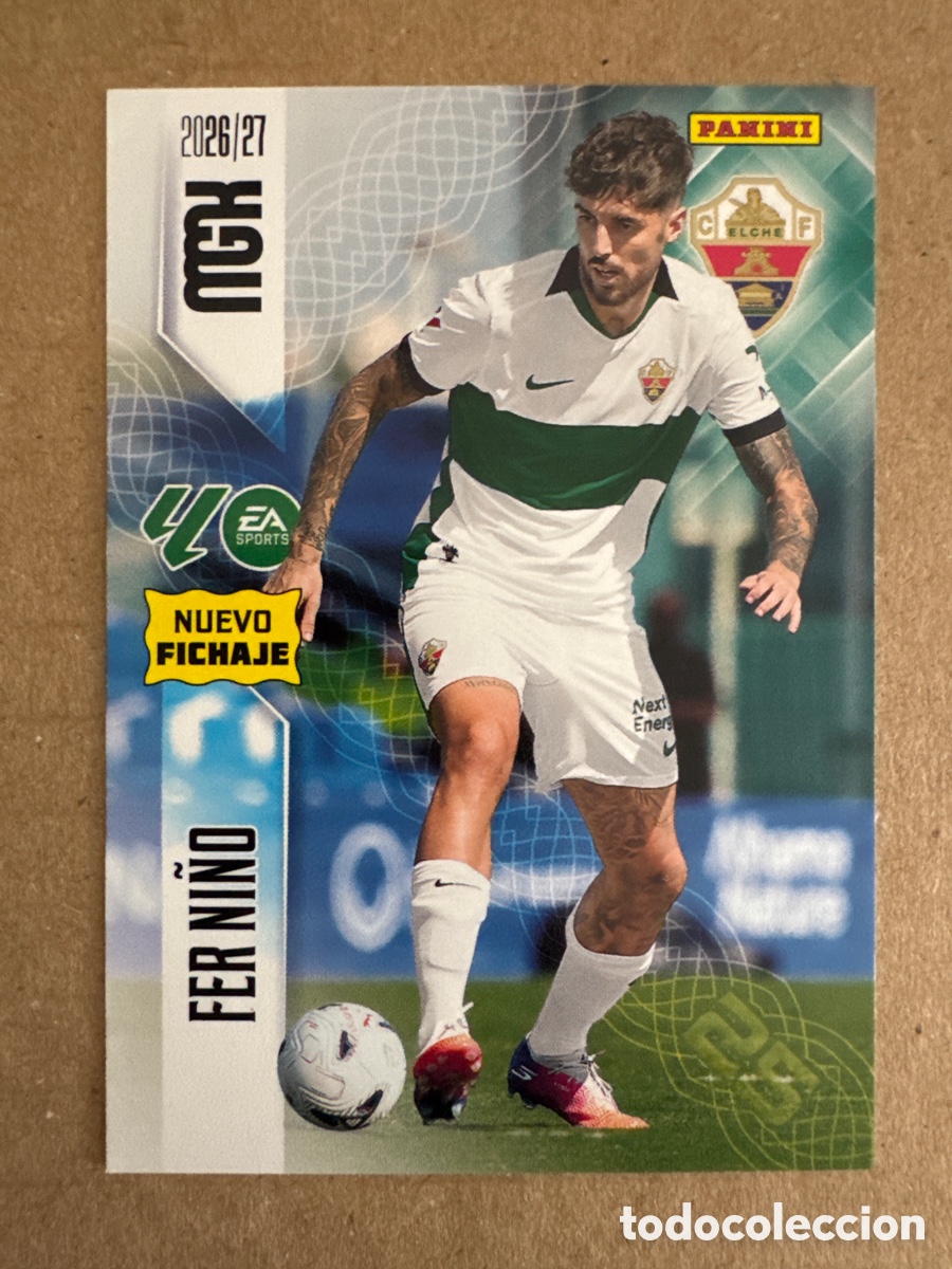 Figurine di Calcio: # 465 Fer Ni&ntilde;o Elche Megacracks 26 27 2026 2027 Nuevo Fichaje 2 Segunda 2a 2&ordf; Edici&oacute;n