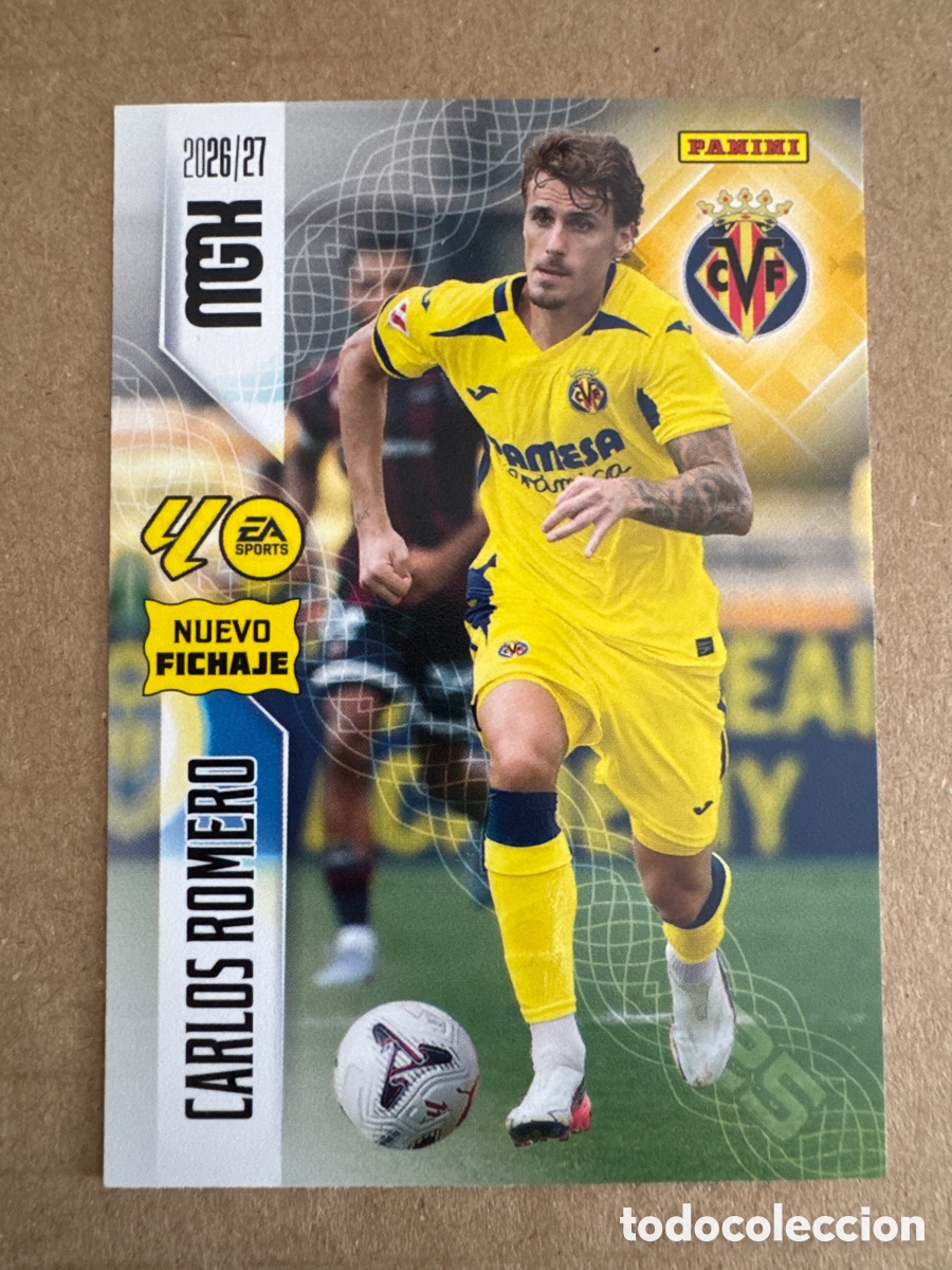 Figurine di Calcio: # 466 Carlos Romero Villarreal Megacracks 26 27 2026 2027 Nuevo Fichaje 2 Segunda 2a 2&ordf; Edici&oacute;n