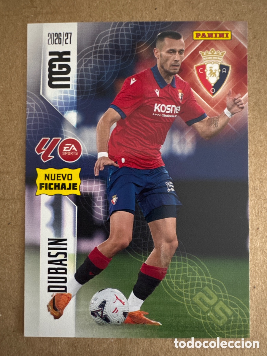 Figurine di Calcio: # 467 Dubasin Osasuna Megacracks 26 27 2026 2027 Nuevo Fichaje 2 Segunda 2a 2&ordf; Edici&oacute;n