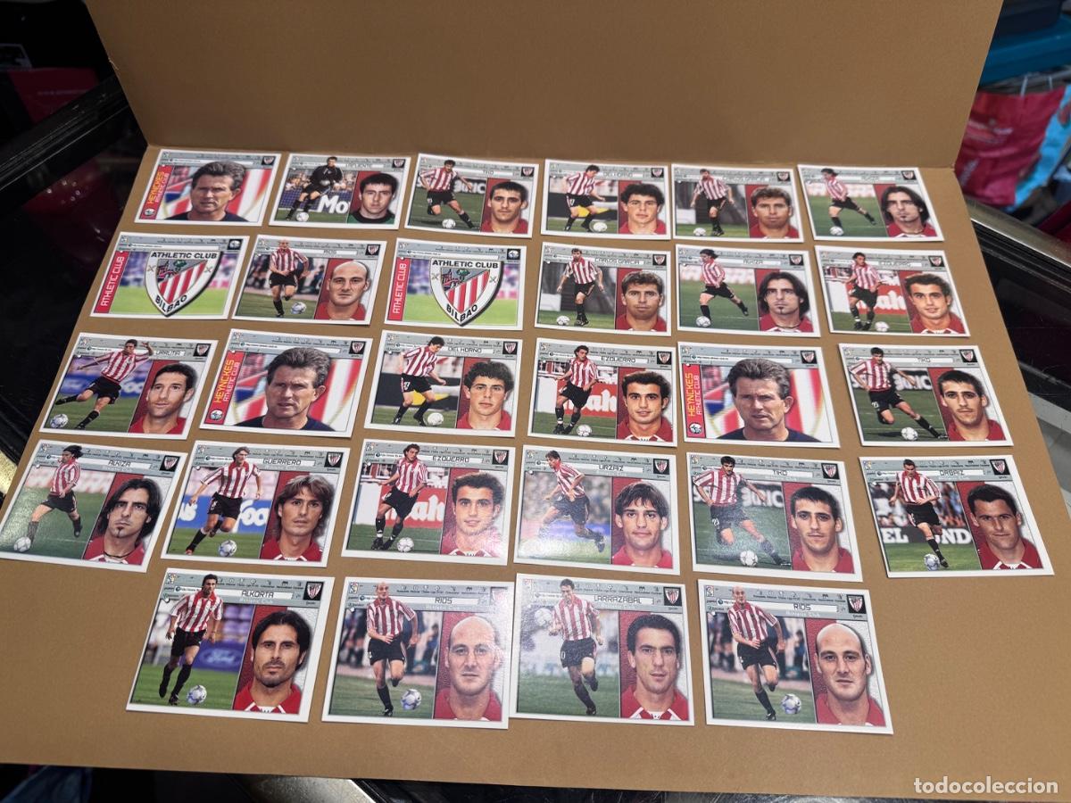 Football Stickers: ATHL&Eacute;TIC BILBAO LOTE DE CROMOS F&Uacute;TBOL LIGA 2001-2002 EDIC. ESTE -NUNCA PEGADOS / COMPRA MIN&Iacute;MA 5 &euro;