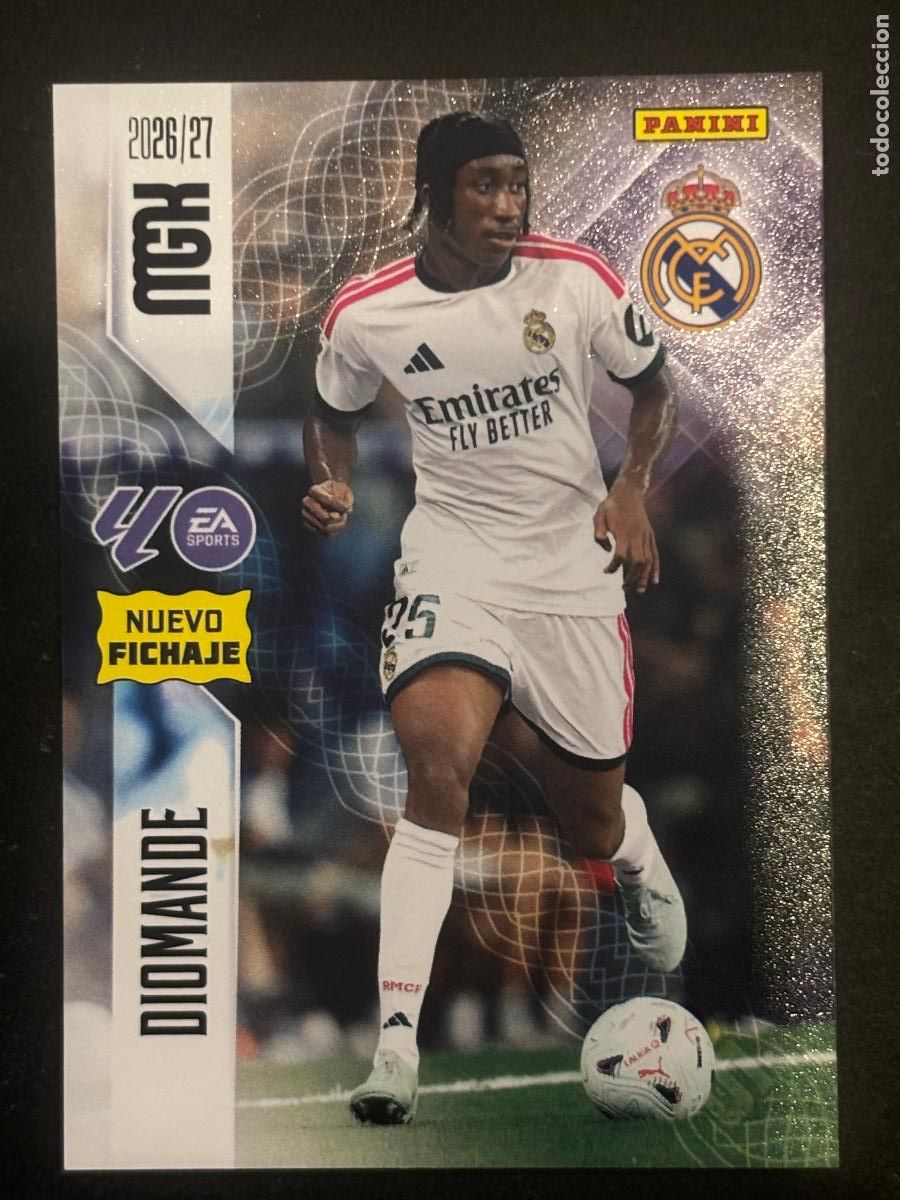 Figurine di Calcio: 478 DIOMANDE REAL MADRID NUEVOS FICHAJES 2&ordf; EDICI&Oacute;N MEGACRACKS MGK 26-27 2026-2027