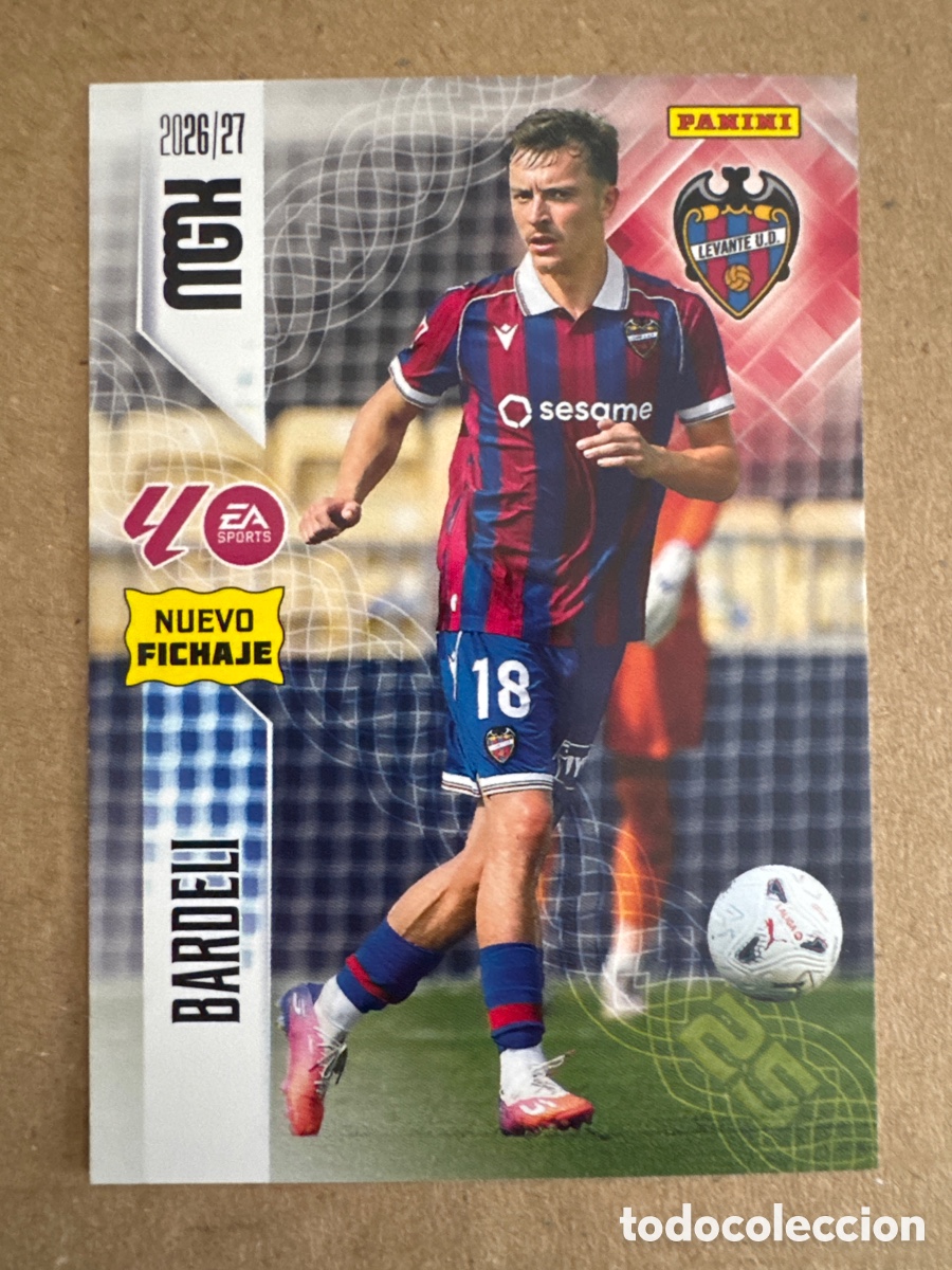Football Stickers: # 470 Bardeli Levante Megacracks 26 27 2026 2027 Nuevo Fichaje 2 Segunda 2a 2&ordf; Edici&oacute;n
