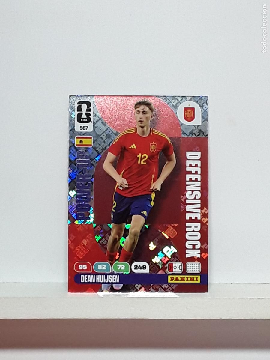 Cromos de f&uacute;tbol: ADRENALYN MUNDIAL 2026 WORLD CUP 26 ALBUM PANINI N 567 ESPA&Ntilde;A SPAIN POWER DEFENSIVE DEAN HUIJSEN