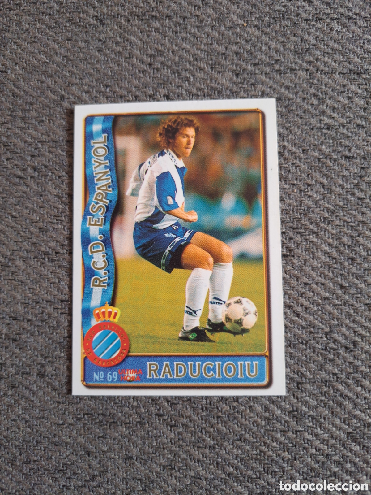 Cromos de f&uacute;tbol: Raducioiu(&Uacute;ltima hora)N&deg;69. Espanyol. Mundicromo Liga 96-97