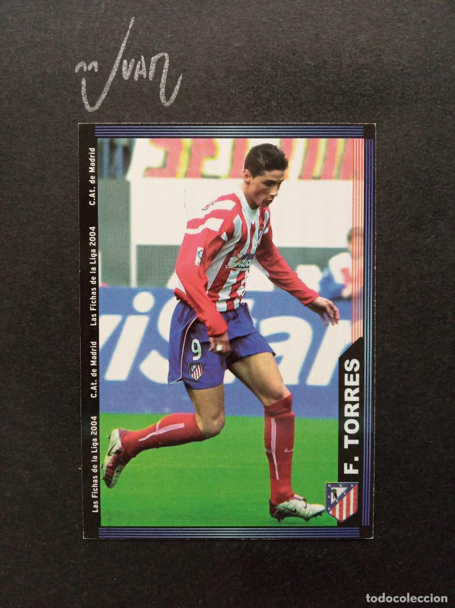 Cromos de f&uacute;tbol: N&ordm; 317 FERNANDO TORRES ATLETICO MADRID ESPA&Ntilde;A ⚽ MUNDICROMO &reg; FICHA LIGA FUTBOL 2003 2004 03 04