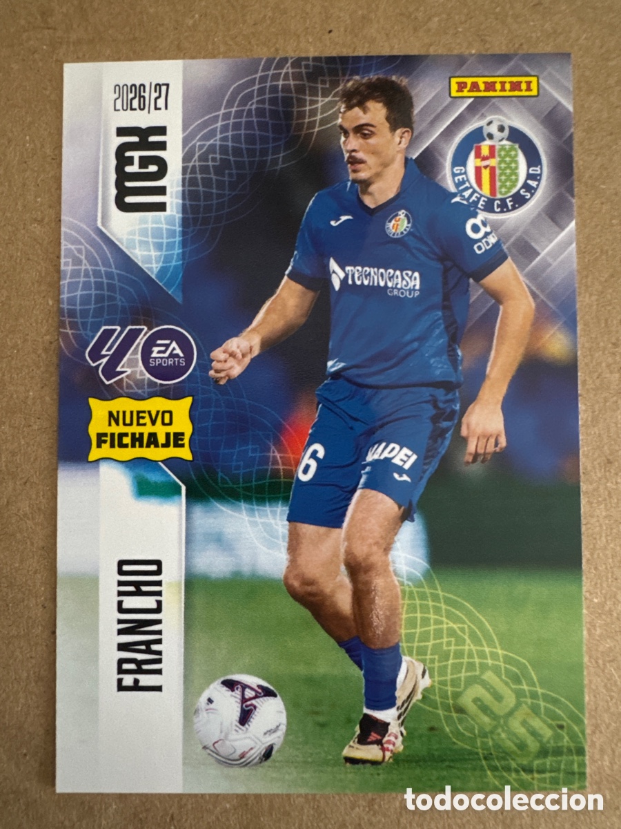 Cromos de f&uacute;tbol: # 479 Francho Getafe Megacracks 26 27 2026 2027 Nuevo Fichaje 2 Segunda 2a 2&ordf; Edici&oacute;n