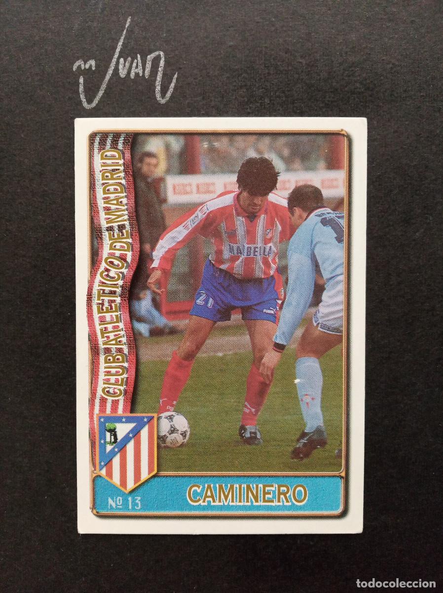 Football Stickers: N&ordm; 13 ERROR CORREGIDO CAMINERO ATLETICO MADRID ⚽ MUNDICROMO &reg; LIGA FUTBOL 1996 1997 96 97