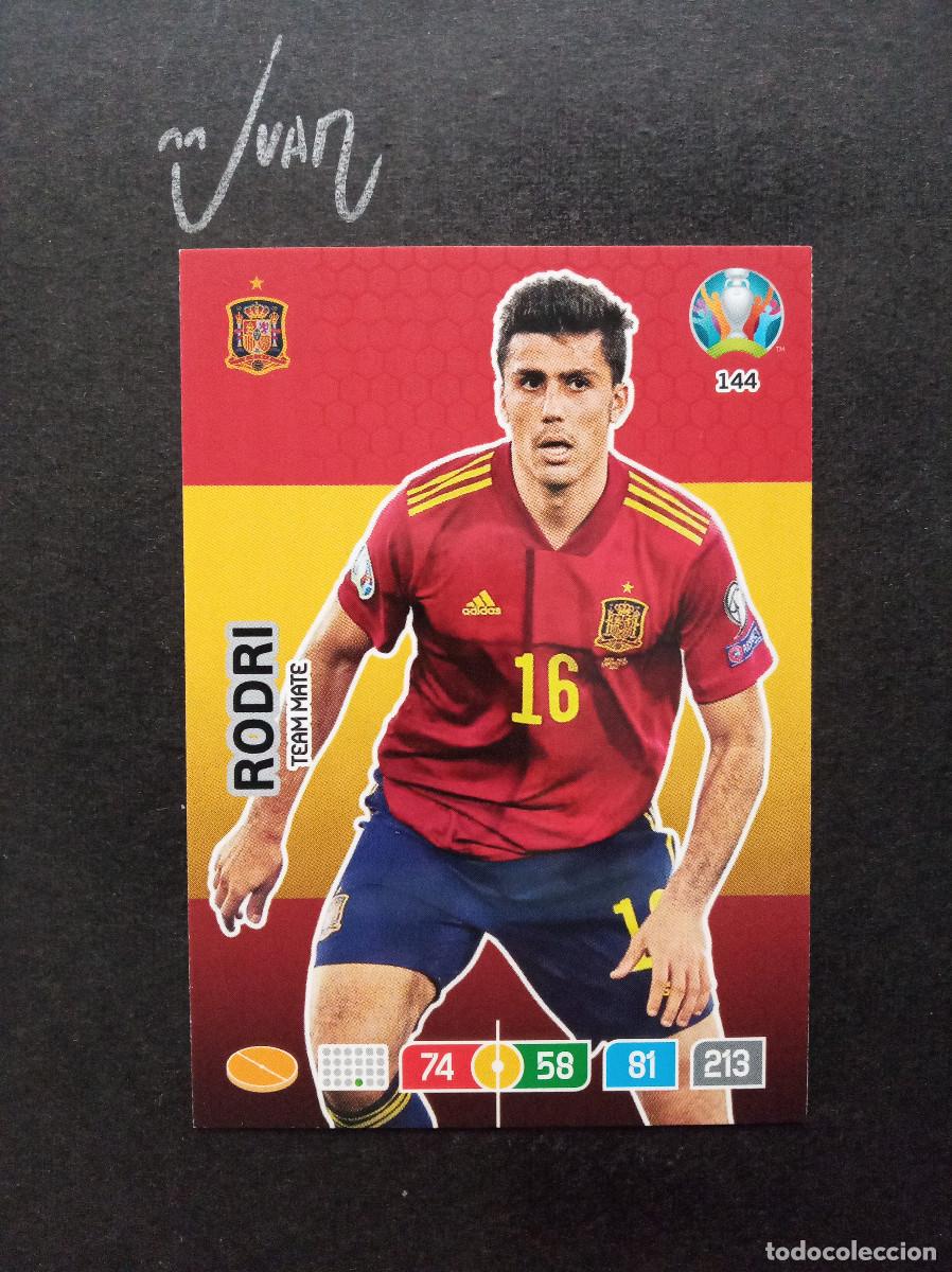 Cromos de f&uacute;tbol: N&ordm; 144 RODRI ESPA&Ntilde;A BARCELONA ⚽ PANINI &reg; ADRENALYN UEFA EURO 2020 2021 20 21 NUEVO
