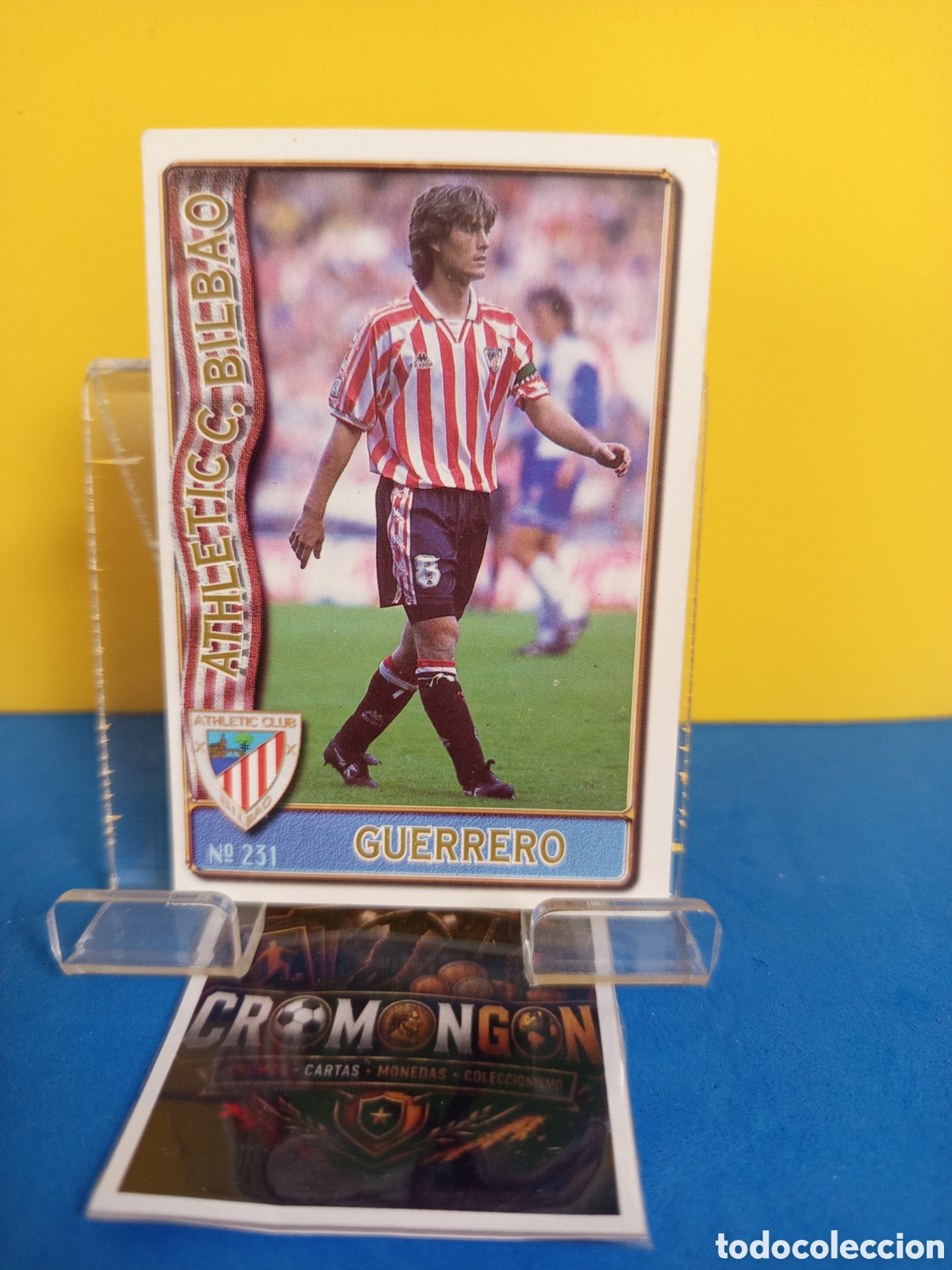 Cromos de Futebol: ❇️ CROMO ⚽ CARD 231 GUERRERO ATHLETIC DE BILBAO FICHAS DE LA LIGA 96 97 1996 1997 MUNDICROMO ❇️