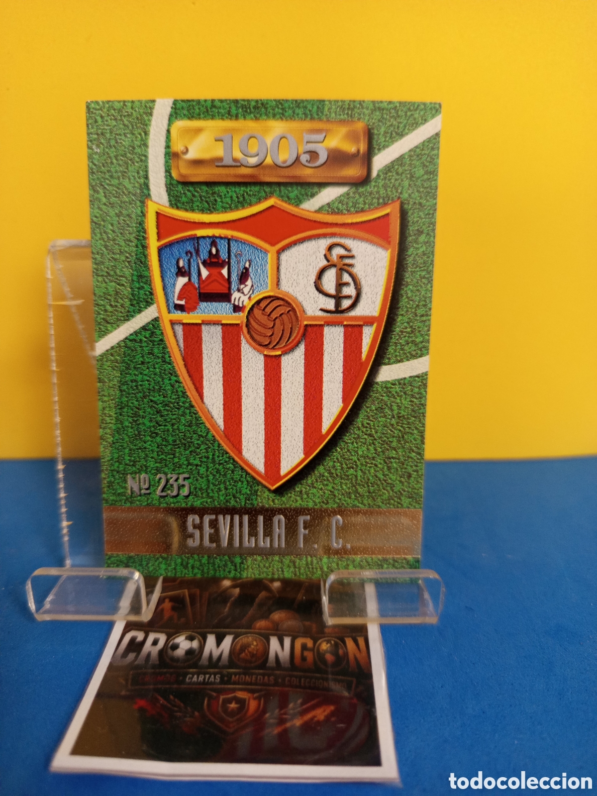 Cromos de Futebol: ❇️ CROMO ⚽ CARD 235 ESCUDO SEVILLA FICHAS DE LA LIGA 96 97 1996 1997 MUNDICROMO SPORT ❇️