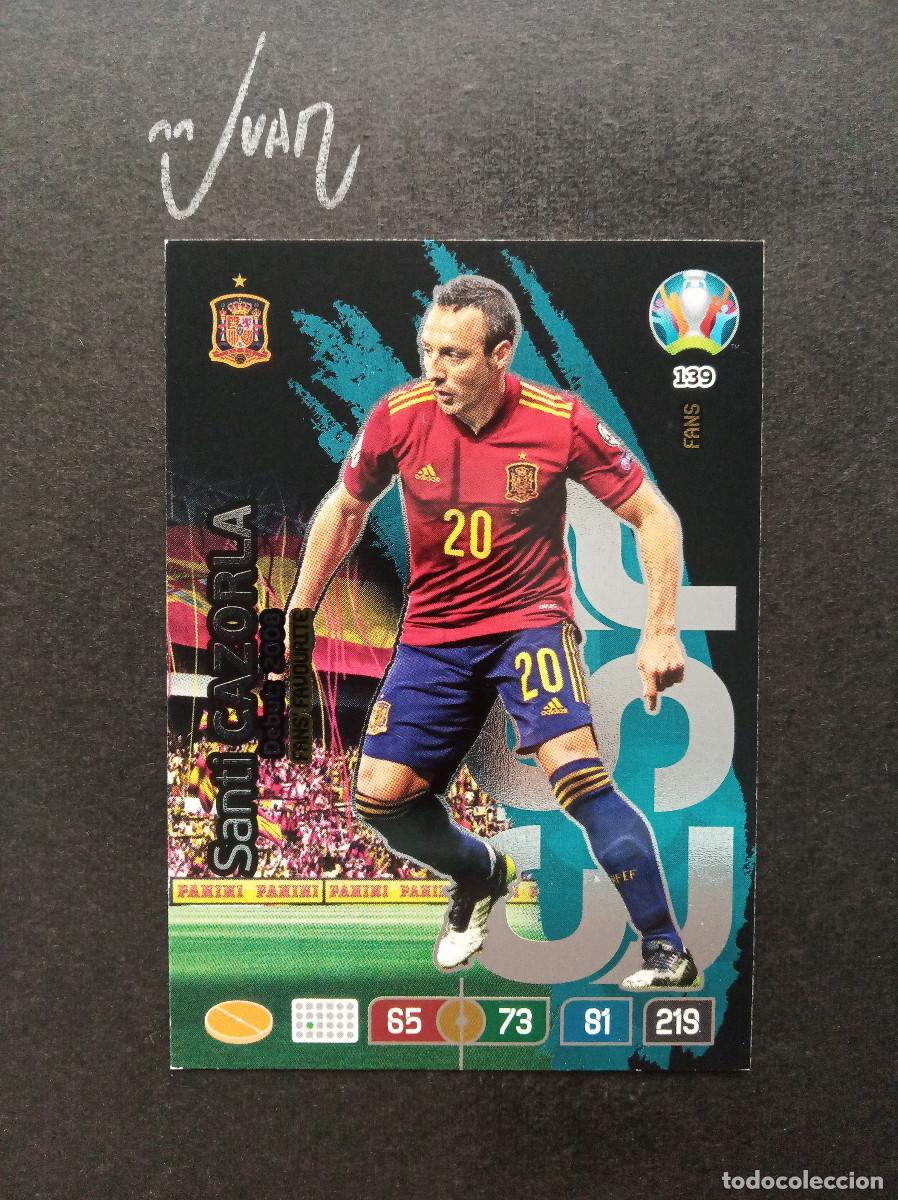 Cromos de f&uacute;tbol: N&ordm; 139 FANS FAVOURITE CAZORLA REAL OVIEDO ⚽ PANINI &reg; ADRENALYN UEFA EURO 2020 2021 20 21 NUEVO