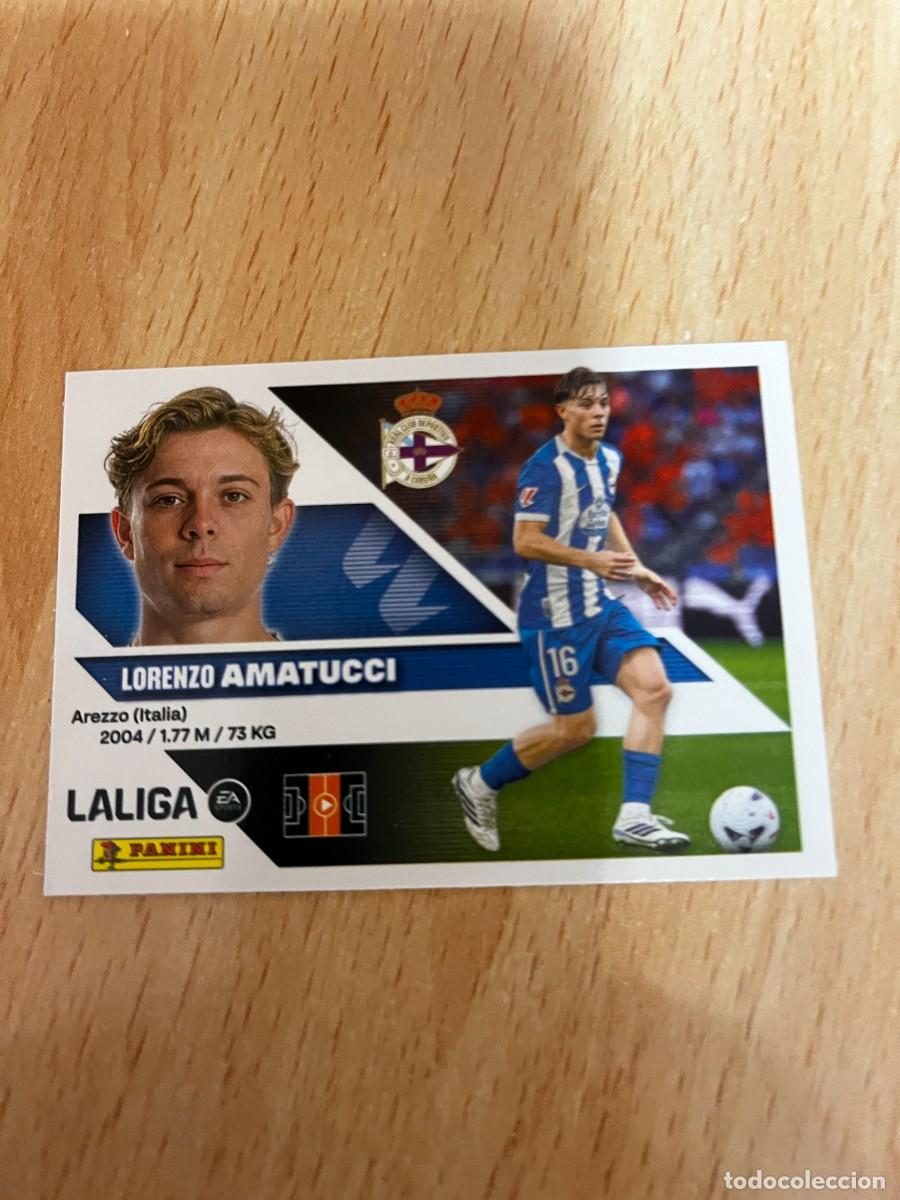 Cromos de f&uacute;tbol: LIGA ESTE 2026 2027 26 27 PANINI N&ordm; 22 AMATUCCI DEPORTIVO DE LA CORU&Ntilde;A FICHAJE