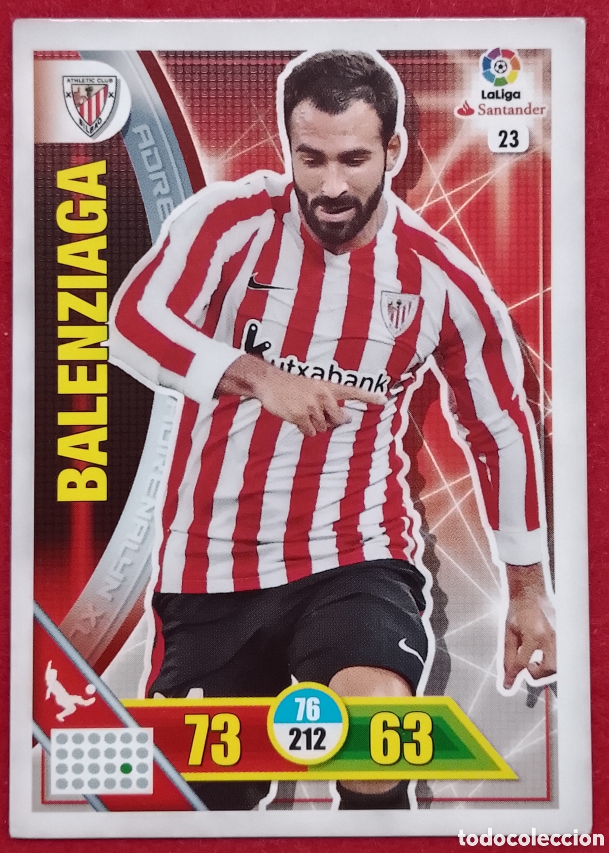 Cromos de f&uacute;tbol: Cromo n&deg;23 Balenziaga Atl&eacute;tico de Bilbao Adrenalyn XL 2016-17 Panini
