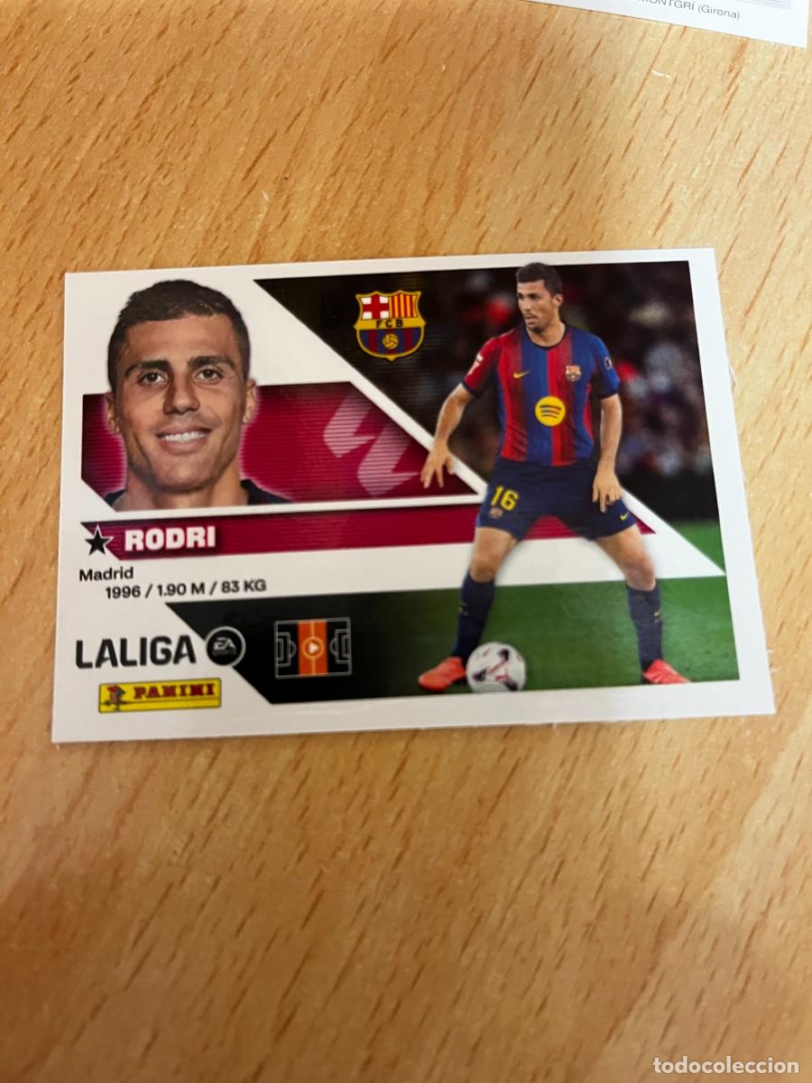 Cromos de f&uacute;tbol: LIGA ESTE 2026 2027 26 27 PANINI N&ordm; 40 RODRI BARCELONA FICHAJE