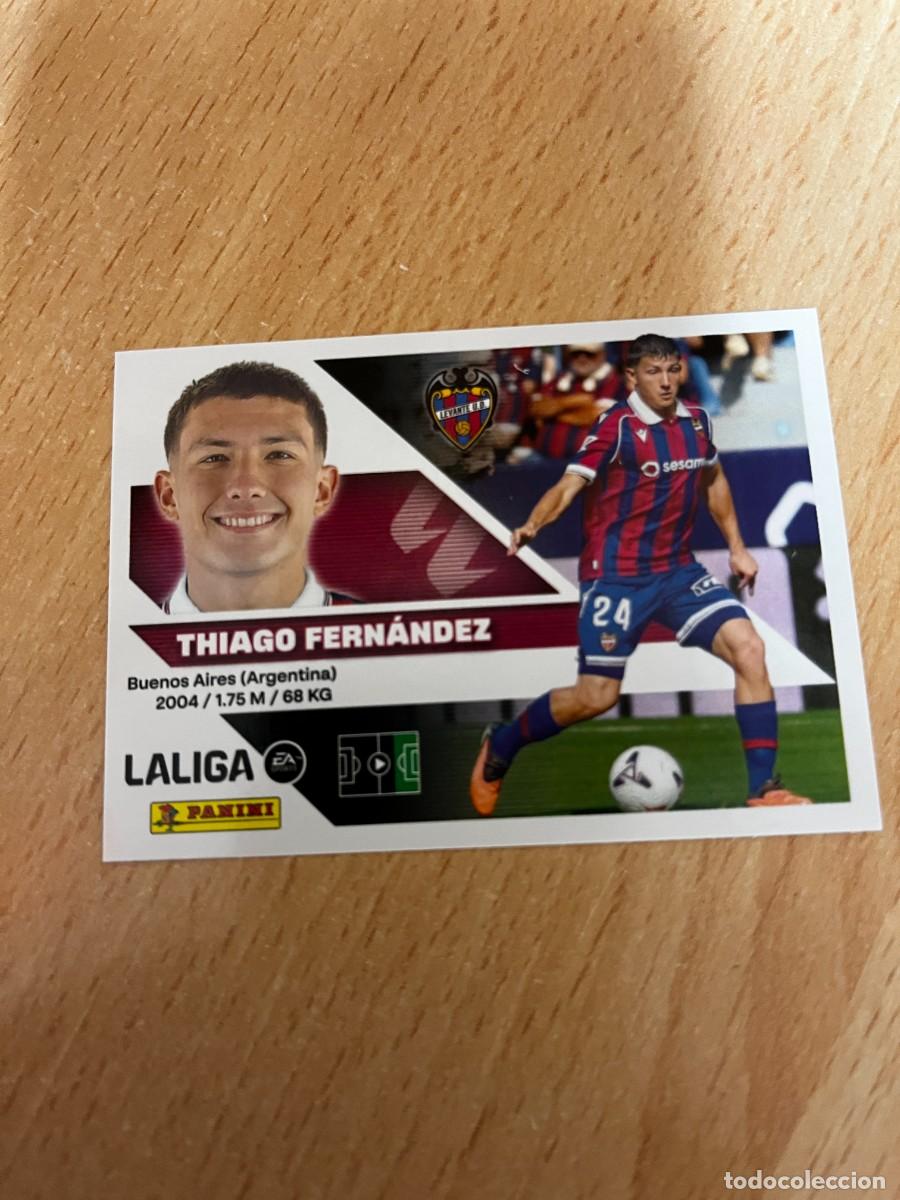 Cromos de f&uacute;tbol: LIGA ESTE 2026 2027 26 27 PANINI N&ordm; 16 BIS 16BIS THIAGO FERNANDEZ LEVANTE COLOCA