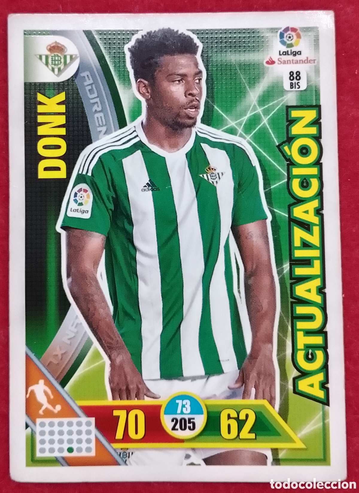 Cromos de f&uacute;tbol: Cromo n&deg;88 Donk Real Betis Adrenalyn XL 2016-17 -