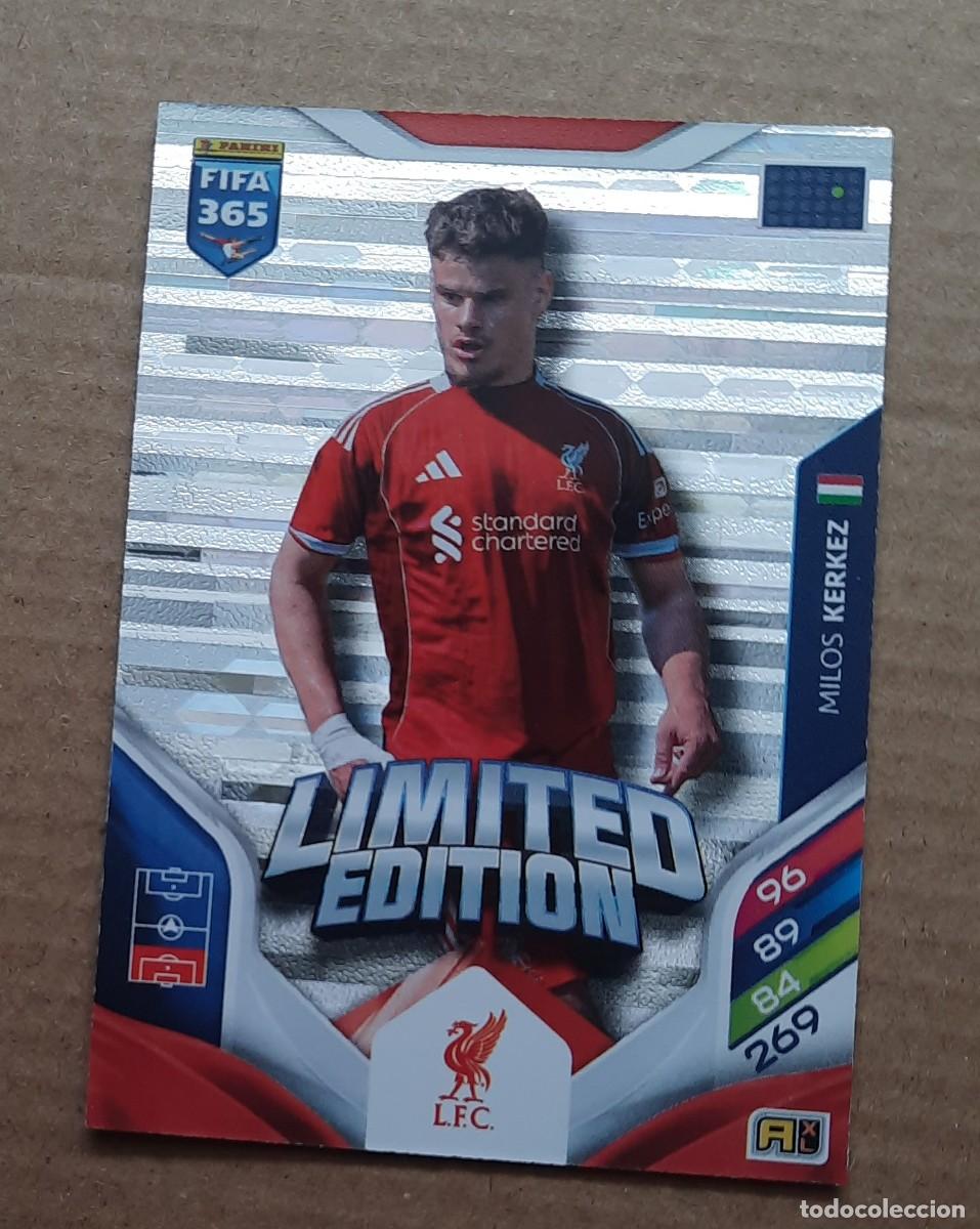 Cromos de f&uacute;tbol: Limited Edition Milos Kerkez Liverpool FC, Fifa 365 2026