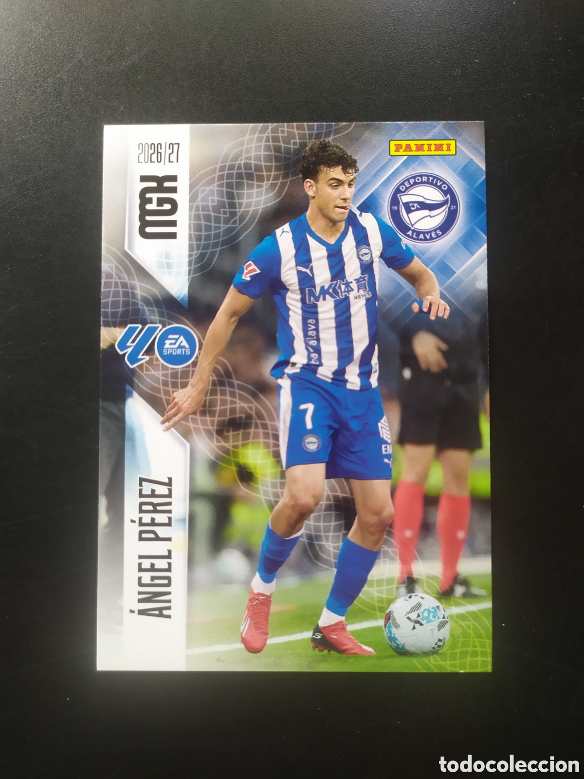 Cromos de f&uacute;tbol: Megacracks 2026 2027 26 27 panini Angel P&eacute;rez n&deg; 33 Alaves