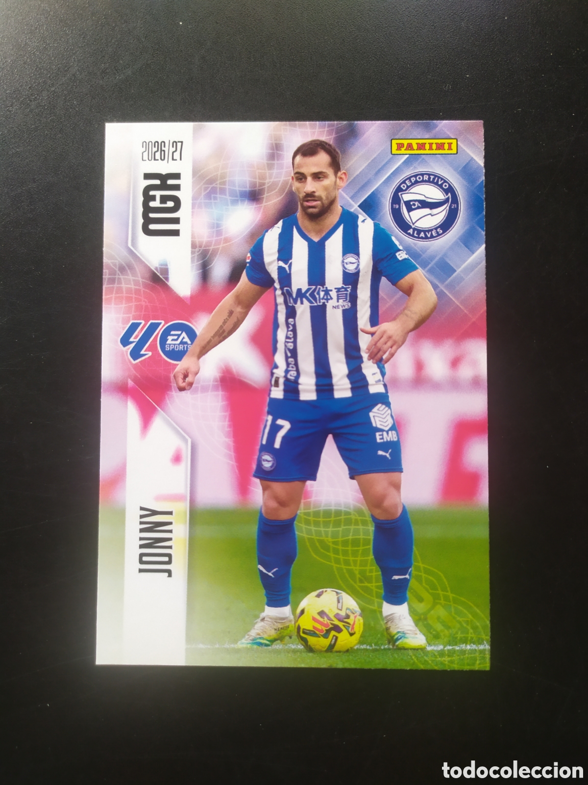 Cromos de f&uacute;tbol: Megacracks 2026 2027 26 27 panini Jonny n&deg; 22 Alaves