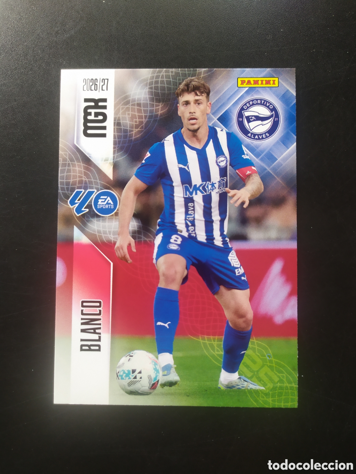 Cromos de f&uacute;tbol: Megacracks 2026 2027 26 27 panini Blanco n&deg; 28 Alaves