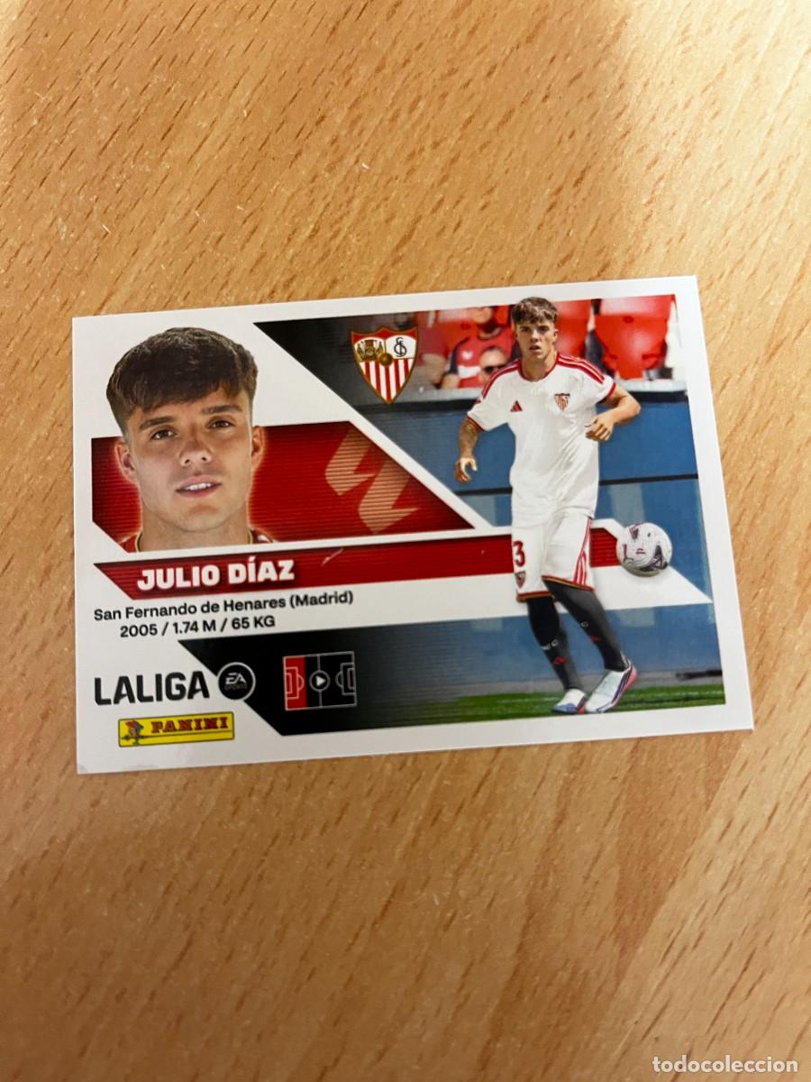 Cromos de f&uacute;tbol: LIGA ESTE 2026 2027 26 27 PANINI N&ordm; 8 BIS 8BIS JULIO DIAZ SEVILLA COLOCA