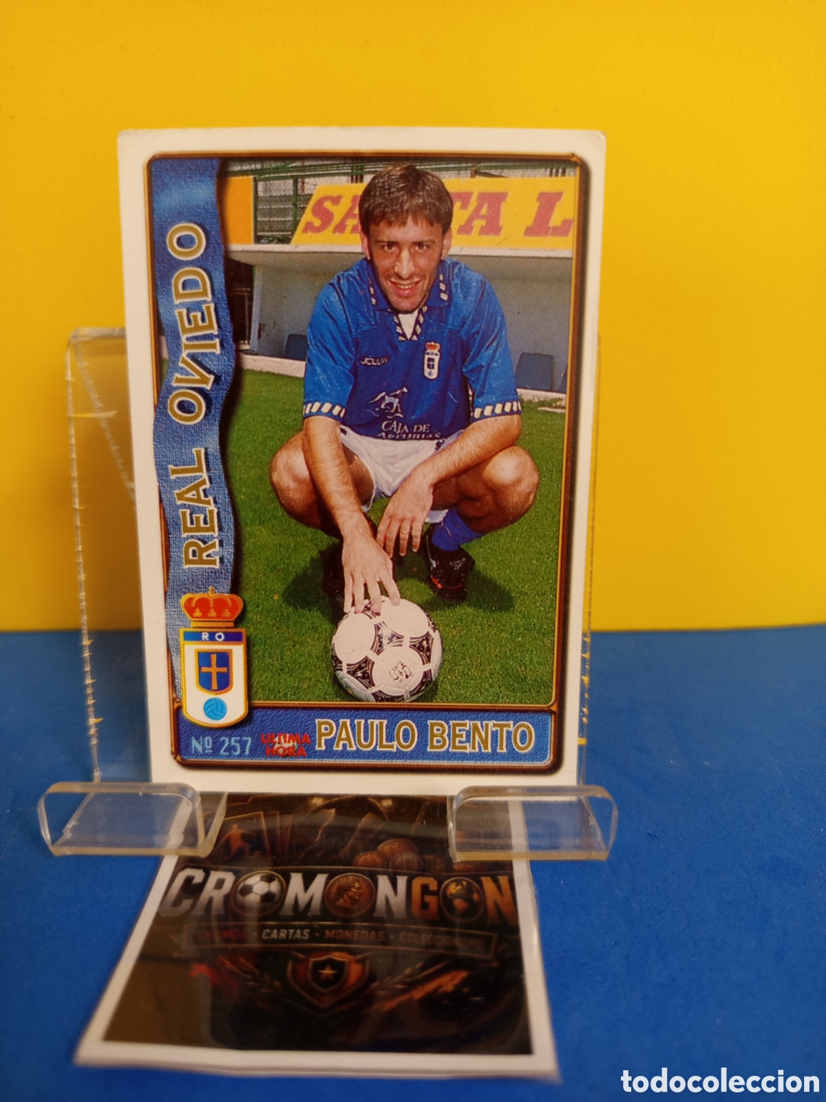 Cartes &agrave; collectionner de Football: ❇️ CROMO ⚽ CARD 257 PAULO BENTO OVIEDO UH FICHAS DE LA LIGA 96 97 1996 1997 MUNDICROMO SPORT ❇️
