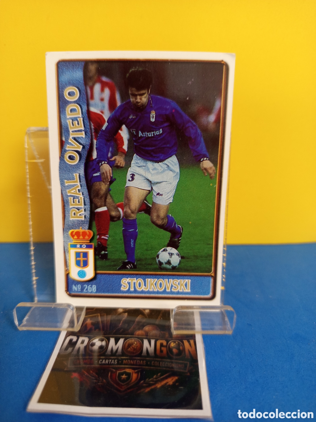Fu&szlig;ball-Sticker: ❇️ CROMO ⚽ CARD 260 STOJKOVSKI OVIEDO FICHAS DE LA LIGA 96 97 1996 1997 MUNDICROMO SPORT ❇️
