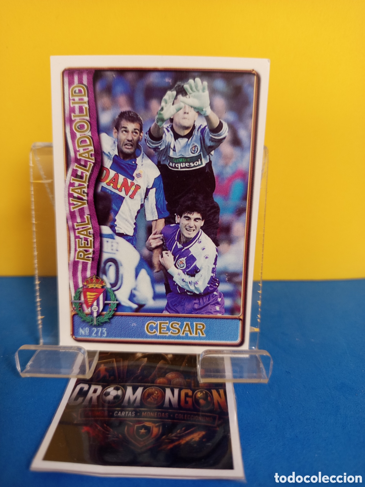 Figurine di Calcio: ❇️ CROMO ⚽ CARD 273 C&Eacute;SAR VALLADOLID FICHAS DE LA LIGA 96 97 1996 1997 MUNDICROMO SPORT ❇️