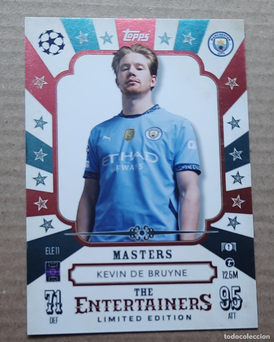 Cartes &agrave; collectionner de Football: Limited Edition Kevin de Bruyne, Master the Entertainers Manchester City