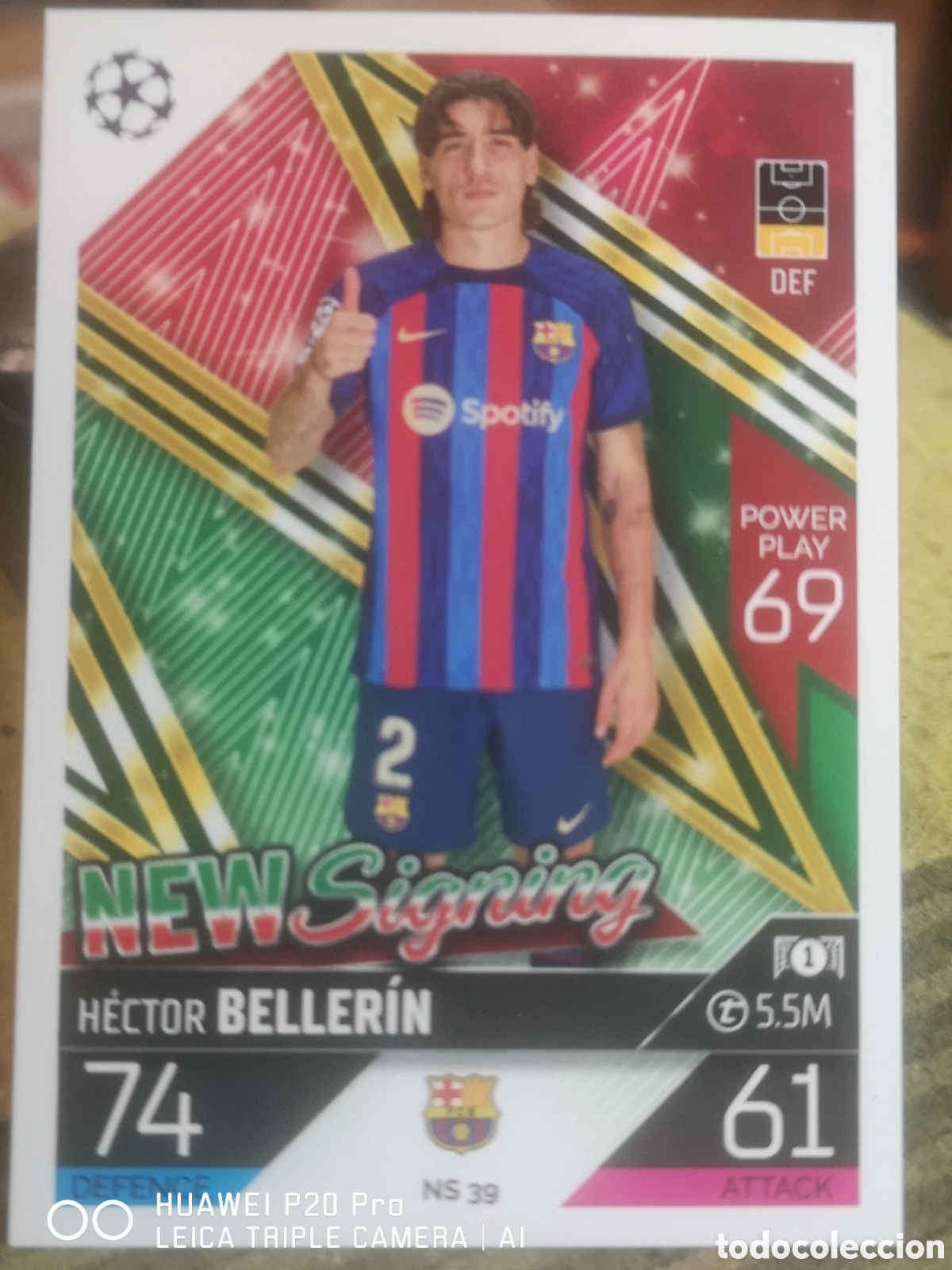 Cromos de f&uacute;tbol: MATCH ATTAX 2022 2023 HECTOR BELLERIN NEW SIGNING BARCELONA - NS 39 ACTUALIZACION