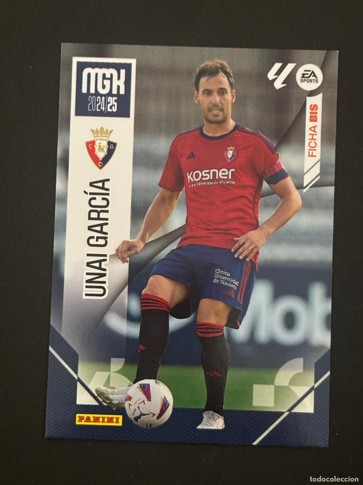 Cromos de f&uacute;tbol: 259 BIS UNAI GARC&Iacute;A OSASUNA 2&ordf; EDICI&Oacute;N MEGACRACKS MGK 24-25 2024 2025 PANINI LIGA
