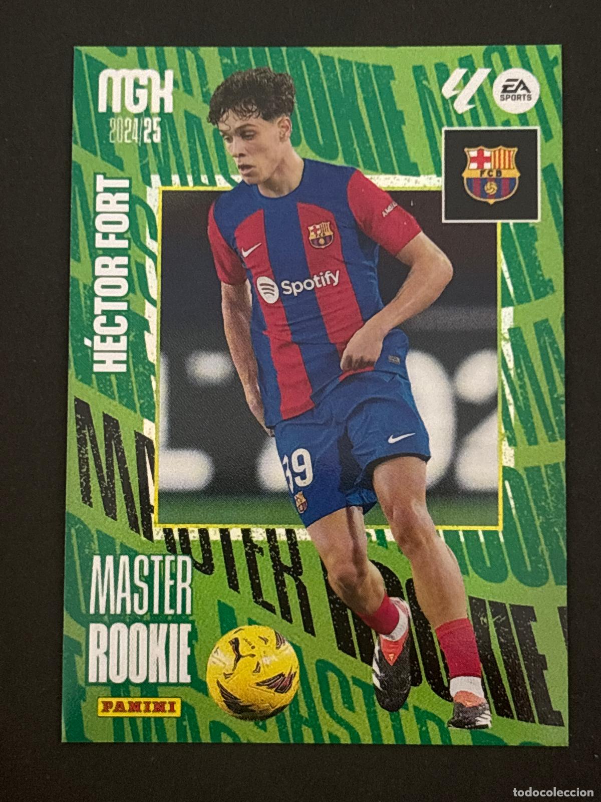 Cromos de f&uacute;tbol: 413 H&Eacute;CTOR FORT MASTER ROOKIE BARCELONA MEGACRACKS MGK 24-25 2024 2025 PANINI LIGA