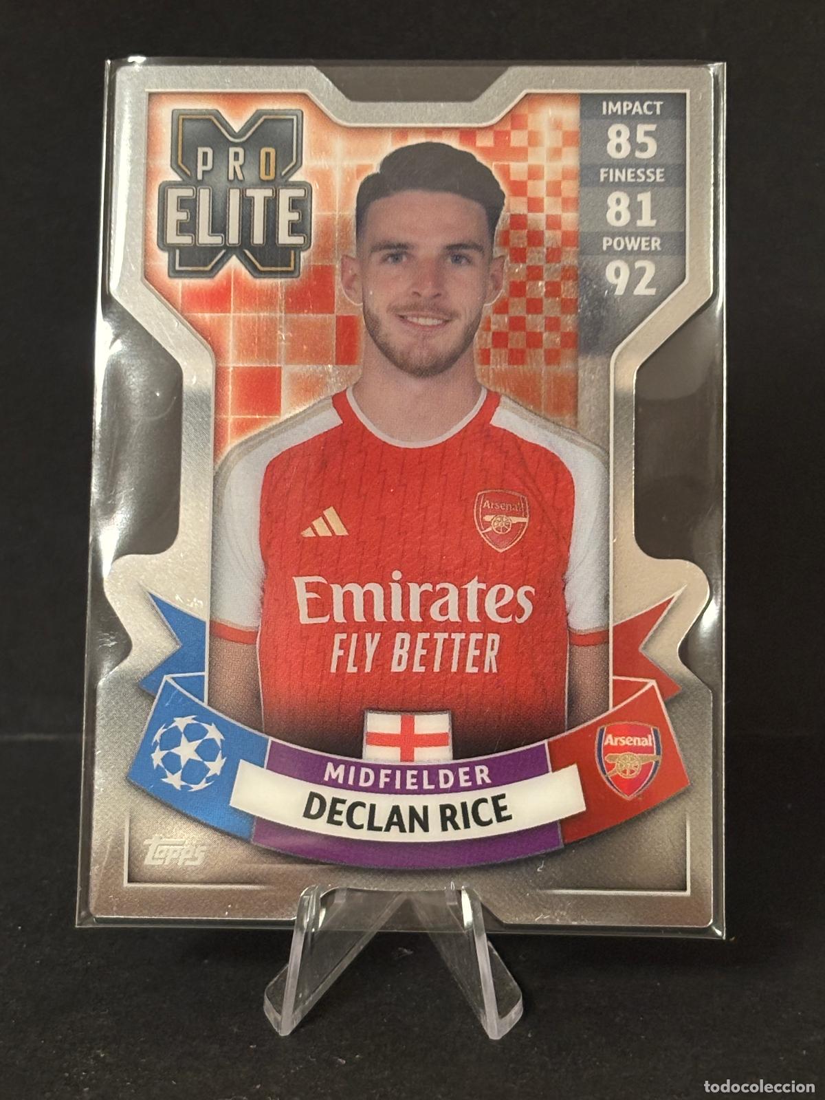 Cromos de f&uacute;tbol: 267 DECLAN RICE PRO ELITE ARSENAL MATCH ATTAX CHAMPIONS LEAGUE TOPPS 23 24 2023 2024