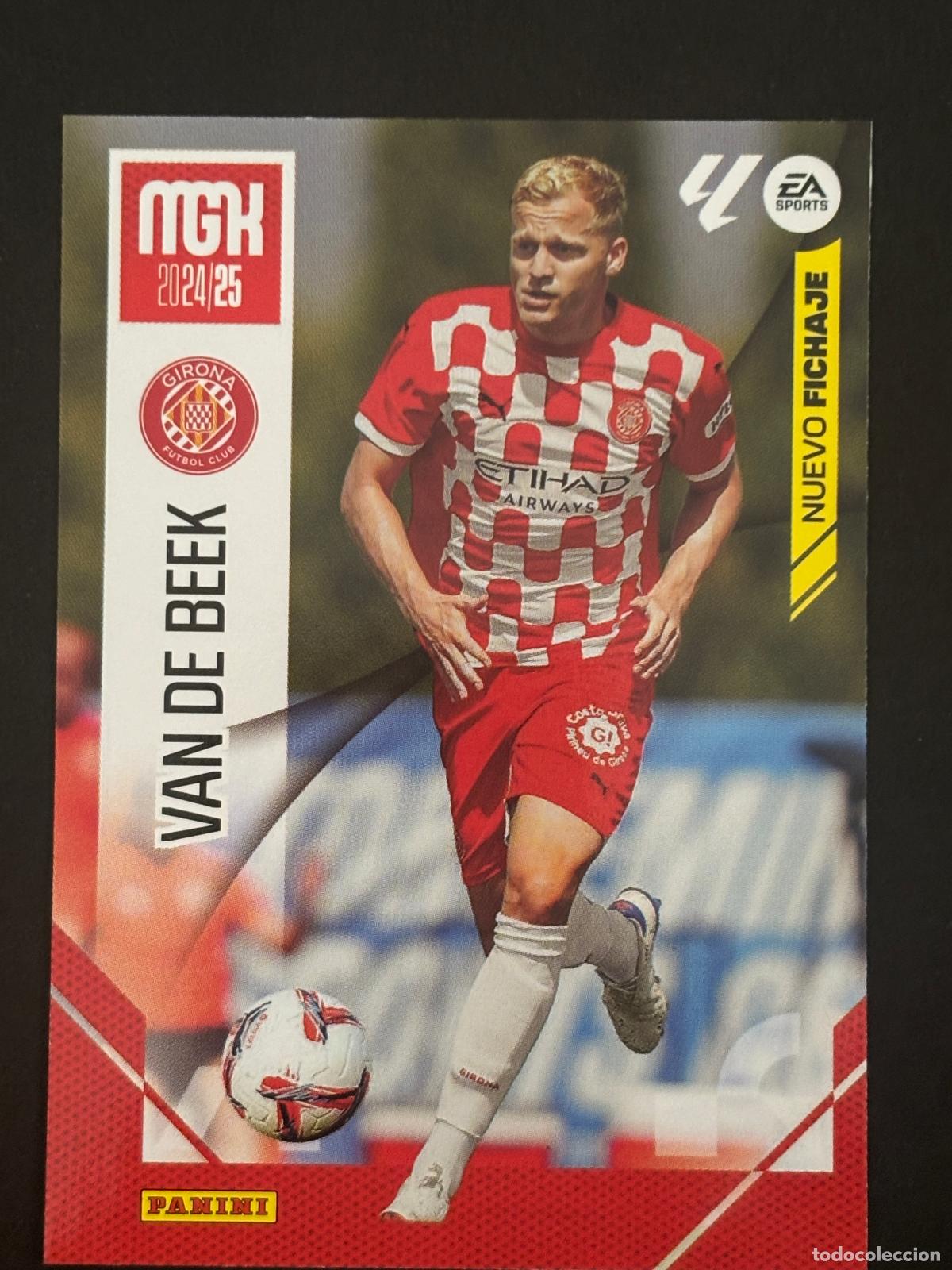 Cromos de f&uacute;tbol: 452 VAN DE BEEK GIRONA NUEVOS FICHAJES 2&ordf; EDICI&Oacute;N MEGACRACKS MGK 24-25 2024 2025 PANINI